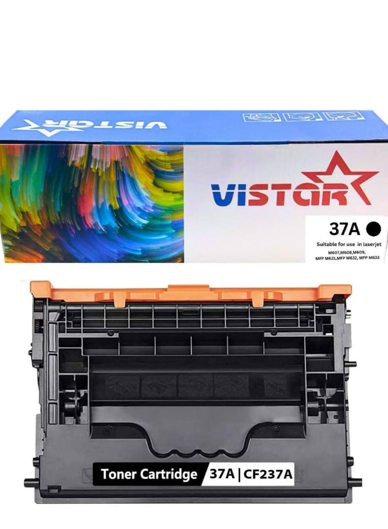 رطوشة حبر فيستار 37A سوداء متوافقة، M607، M608، M609، MFP M631، MFP M632،