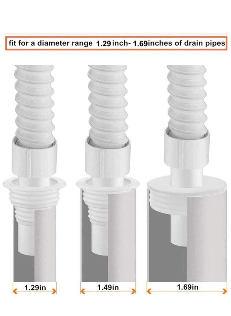 RATSAW 4 Pack Drain Pipe Hose Silicone Plug Kitchen Sewer Seal Ring Washing Machine Drain Deodorant Sealing Plug for Pool Floor Toilet Floor Drain Cleaning Tools  - Image 4