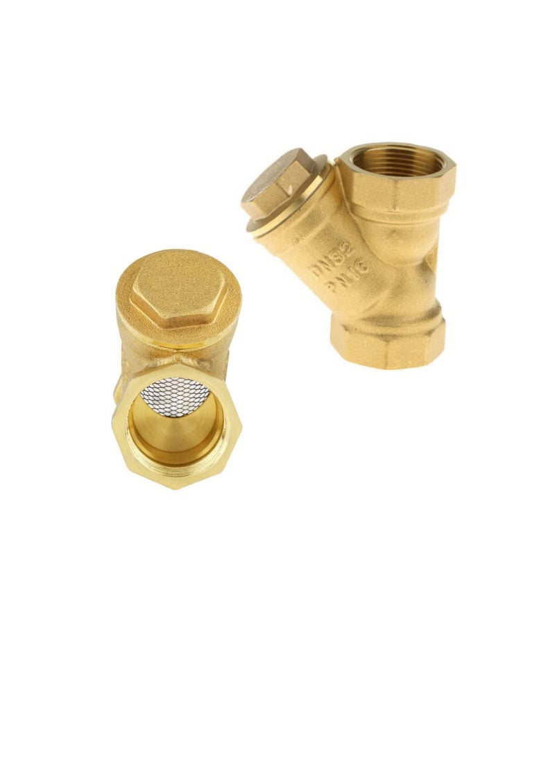 Brass Female Threaded Y Shaped Brass Strainer Filter Valve for Water, HVAC & Plumping Application (1/2 Inch)  - Image 3