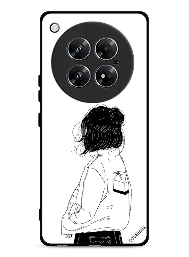 Covernex Infinix Zero 40 Protective Case Cover Girl Think Very Deep - Image 1