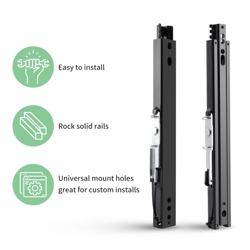 Racewill Slider Seat Track Set of 2 with Seat Mounting Hardware kit, Universal Seat Slider for Sparco, NRG, Bucket Seat and Racing Seat - Image 2