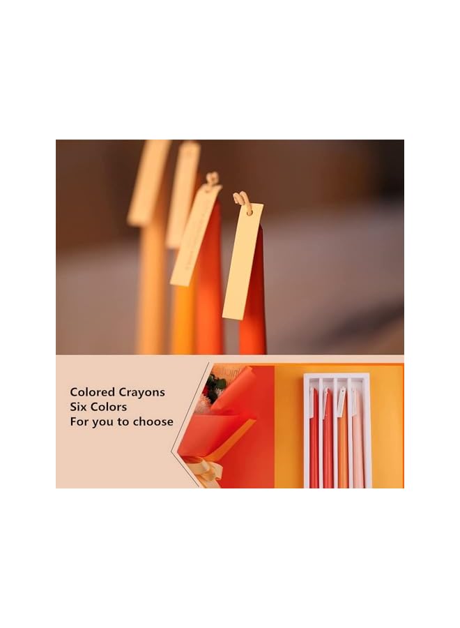 The Bros Taper Candles Smokeless Candle Colorful Long Candles Wax Mulitcolor Taper Candles for Decor Wedding Festival Party Home Decor,Set of 4(Orange) - Image 4