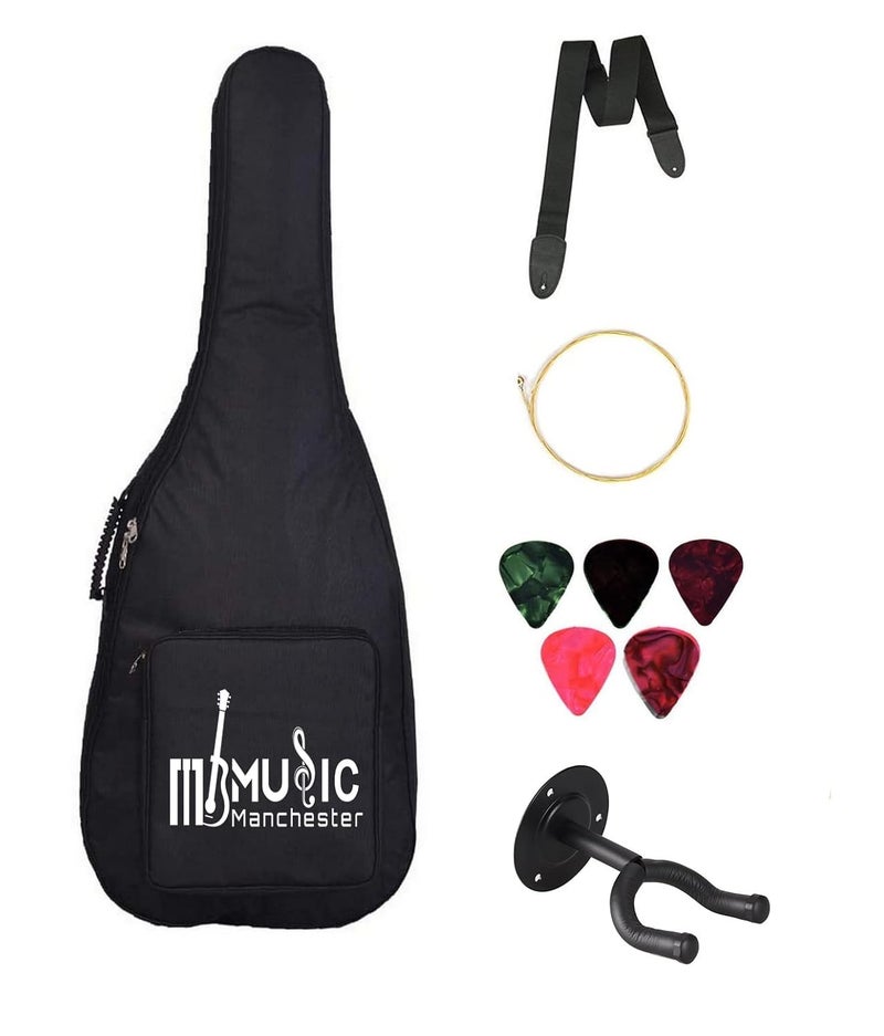 Electric Guitar Bag Padded Quality/Cover/Case For Yamaha Pacifica 012 Electric Guitar with String Set, Belt, Plectrum, Stand(Black)