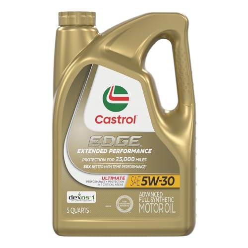 Castrol Edge Extended Performance 5W-30 Advanced Full Synthetic Motor Oil, 5 Quart - Image 1