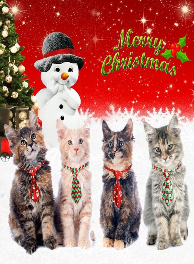 Reginary 85 Pcs Christmas Dog Ties Set Include Neckties Flower Dog Bowknot Bandana Scarf for Xmas Puppy Cat - Image 4