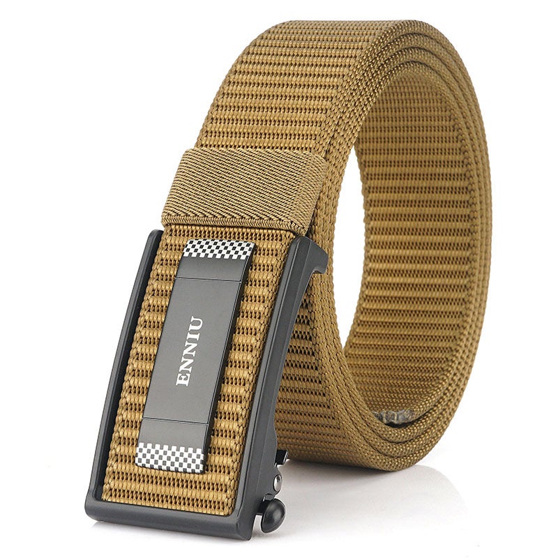 Nylon Casual Belt for Men – Automatic Buckle Fashion Commuting Belt 120cm - Image 4