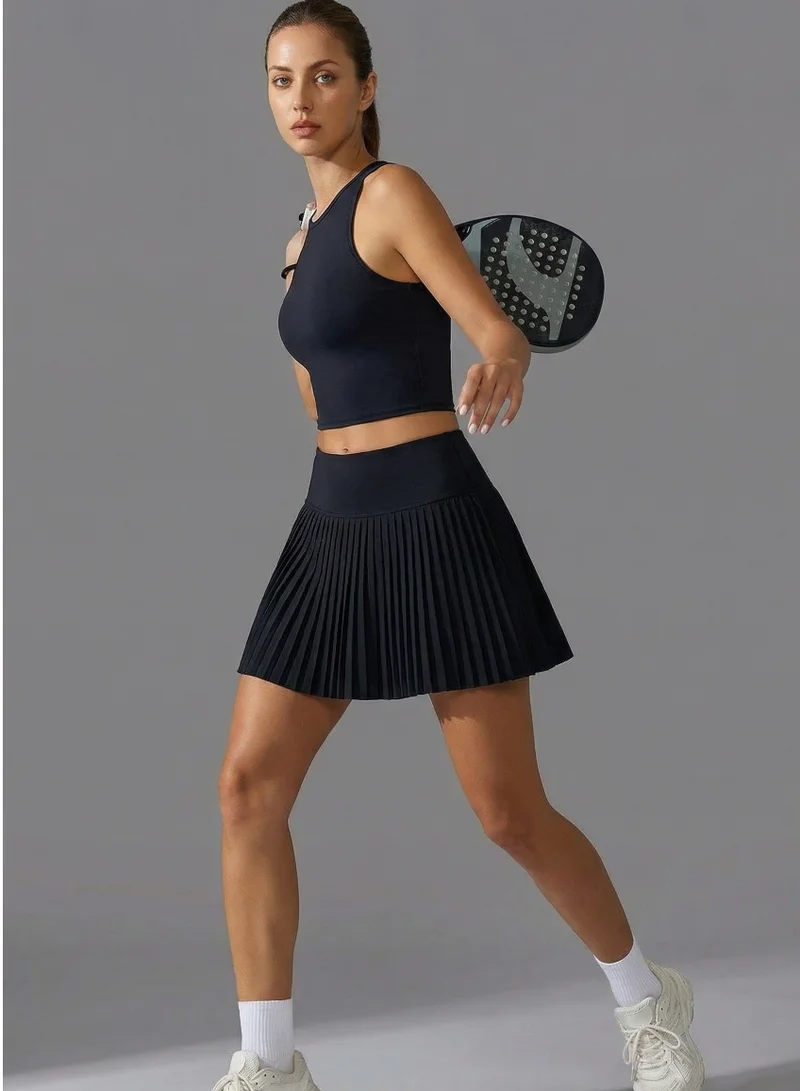 SVL Black Women's Sports Top with Built-in Bra - Black - SVL for Women | Best Price UAE