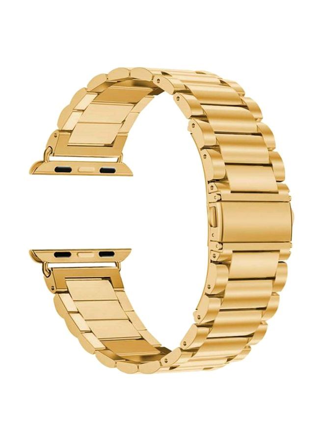 NIBEMINENT Replacement Band For Apple Watch Series 4/3/2/1 42mm Gold