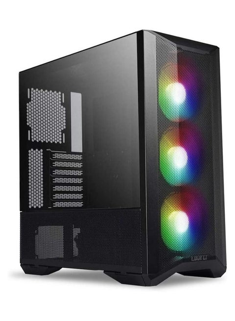 Lian Li Lancool II Mesh RGB Tempered Glass eATX Full Tower Computer Case 3 ARGB PWM Fans Pre Installed Mesh Front Panel 2 Tempered Glass Panels Water-Cooling Ready Black