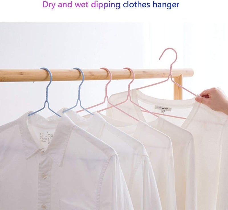 Clothing Hangers Non Slip Clothes Hangers Space Saving Clothes Hangers Durable Hangers,Material Environmentally Friendly,for Suits Coats Shirts Sweaters,Strong,Blue 1-10 Pack - Image 2
