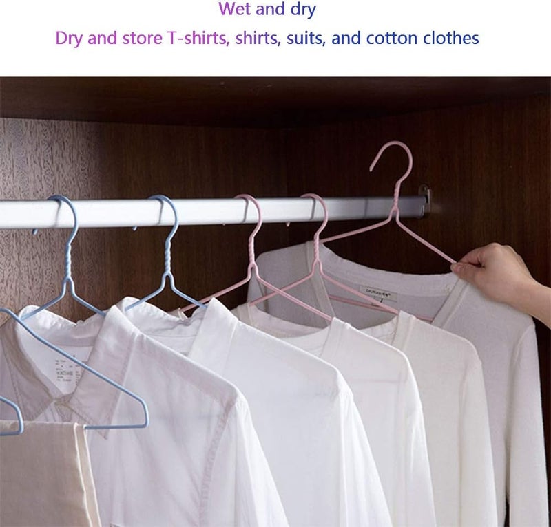 Clothing Hangers Non Slip Clothes Hangers Space Saving Clothes Hangers Durable Hangers,Material Environmentally Friendly,for Suits Coats Shirts Sweaters,Strong,Blue 1-10 Pack - Image 4