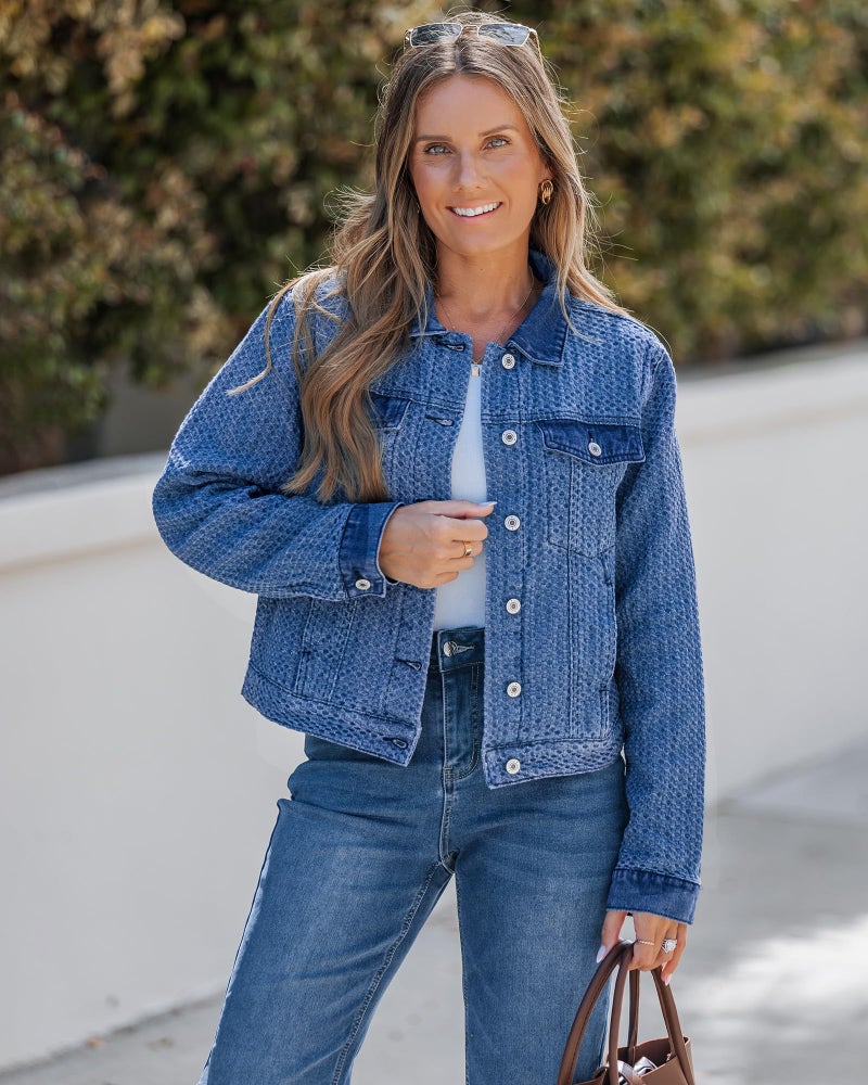 luvamia Fall Jackets for Women 2026 Women Jackets Lightweight Denim Jacket for Woman Classic Blue Jean Jacket Classic Blue Size Large Fits Size 12-14 - Image 2