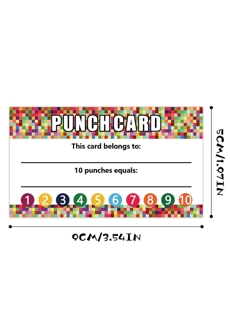 RedMapleTEK Teacher Punch Cards 50 Pack Student Encouragement Behavior Reward Cards, Classroom and Business Teacher Reward Cards - Image 1