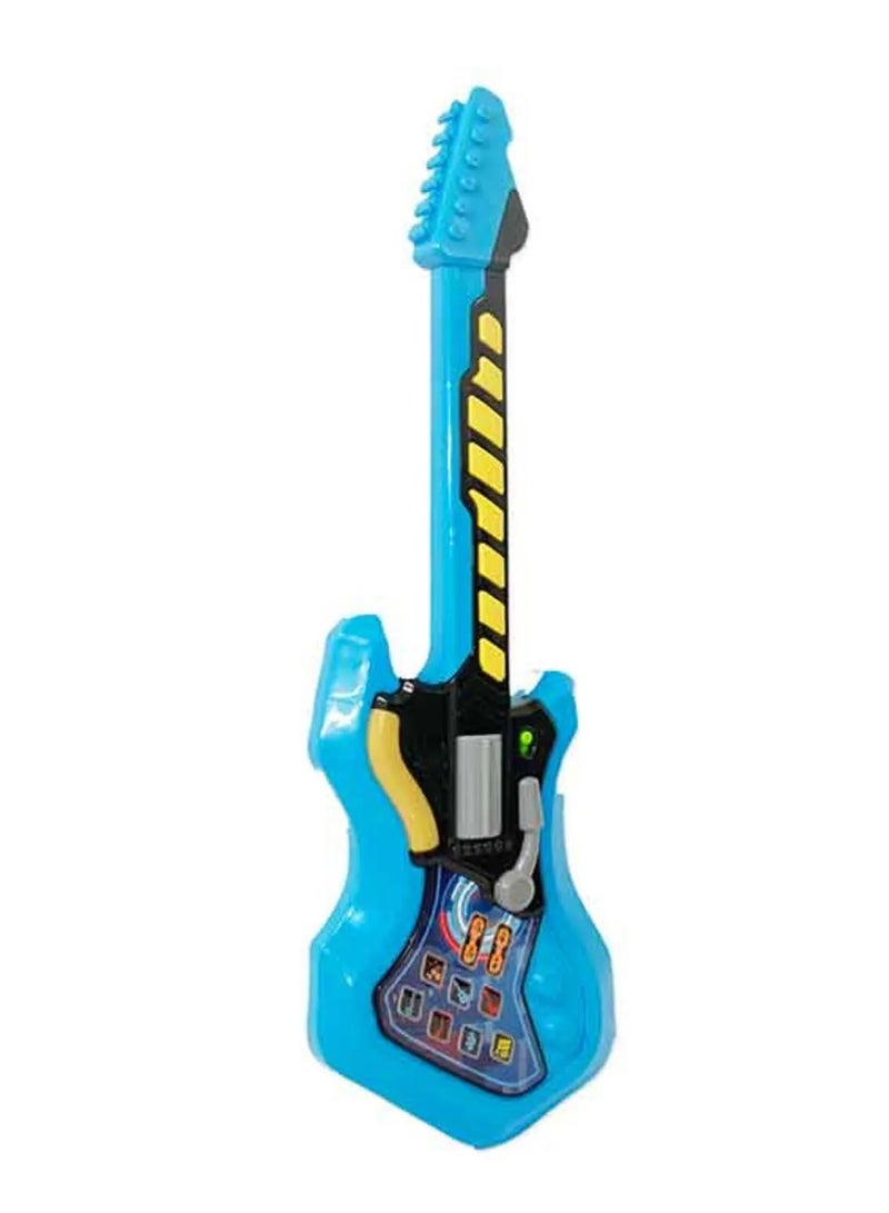 Winfun Cool Kidz Rock Guitar â€“ Light-Up Toy Guitar with Rhythms, Sound Effects & Fun Tunes | Interactive Guitar Learning Sounds | Pre-Set Songs & Rock Star Sound Effects |  Toy for Kids Ages 3 Years+ - Image 4