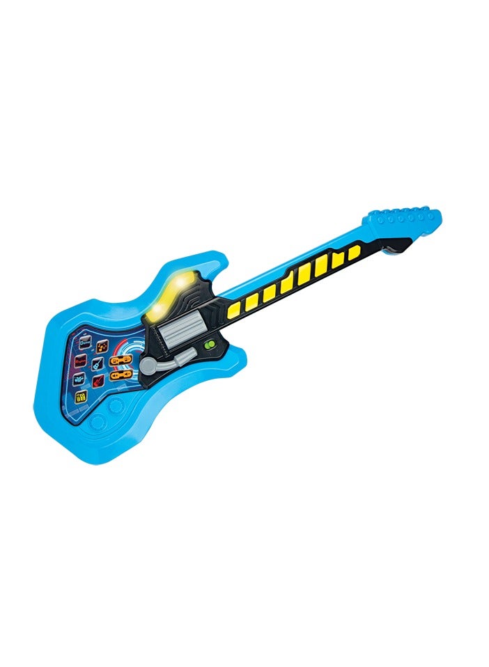 Winfun Cool Kidz Rock Guitar â€“ Light-Up Toy Guitar with Rhythms, Sound Effects & Fun Tunes | Interactive Guitar Learning Sounds | Pre-Set Songs & Rock Star Sound Effects |  Toy for Kids Ages 3 Years+ - Image 1