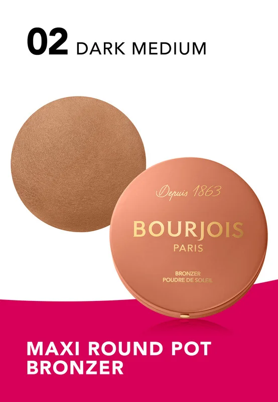 BOURJOIS PARIS Maxi Round Pot Bronzer - 002 - Dark Medium