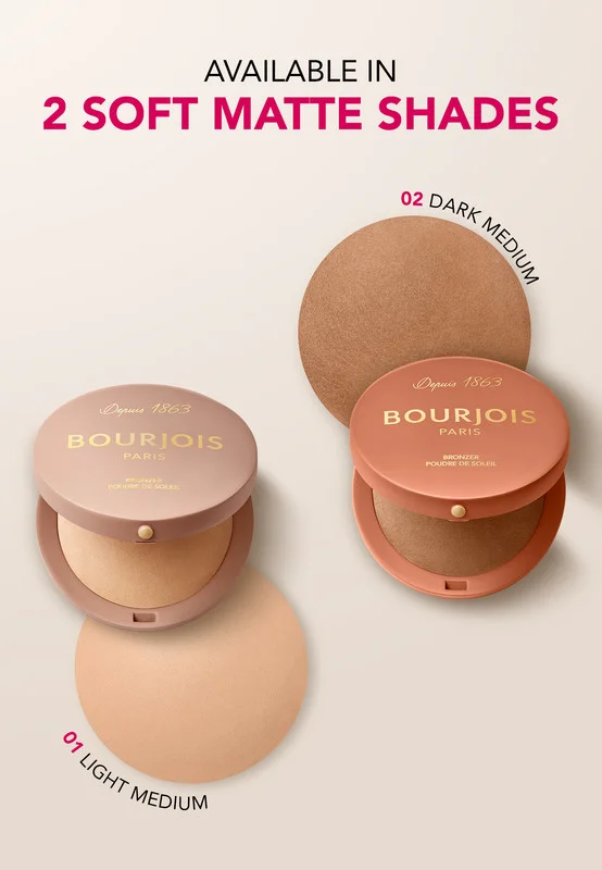 BOURJOIS PARIS Maxi Round Pot Bronzer - 002 - Dark Medium