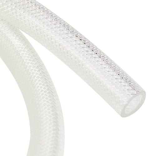 Eastrans 3/8" ID x 25 Ft High Pressure Braided Clear PVC Vinyl Tubing Flexible Vinyl Tube, Heavy Duty Reinforced Hose Tubing, BPA Free and Non Toxic - Image 3