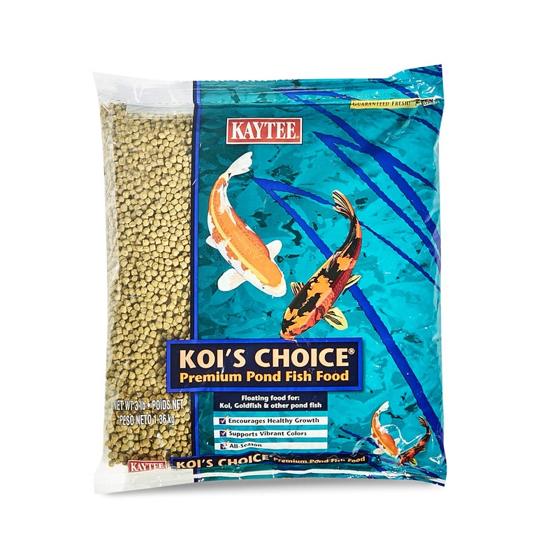 Kaytee Koiâ€™s Choice Koi Floating Fish Food, For Koi, Goldfish and Pond Fish, 3 pounds - Image 1