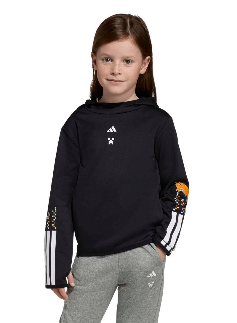 Adidas Minecraft Training 3 Stripes Hoodie - Image 1
