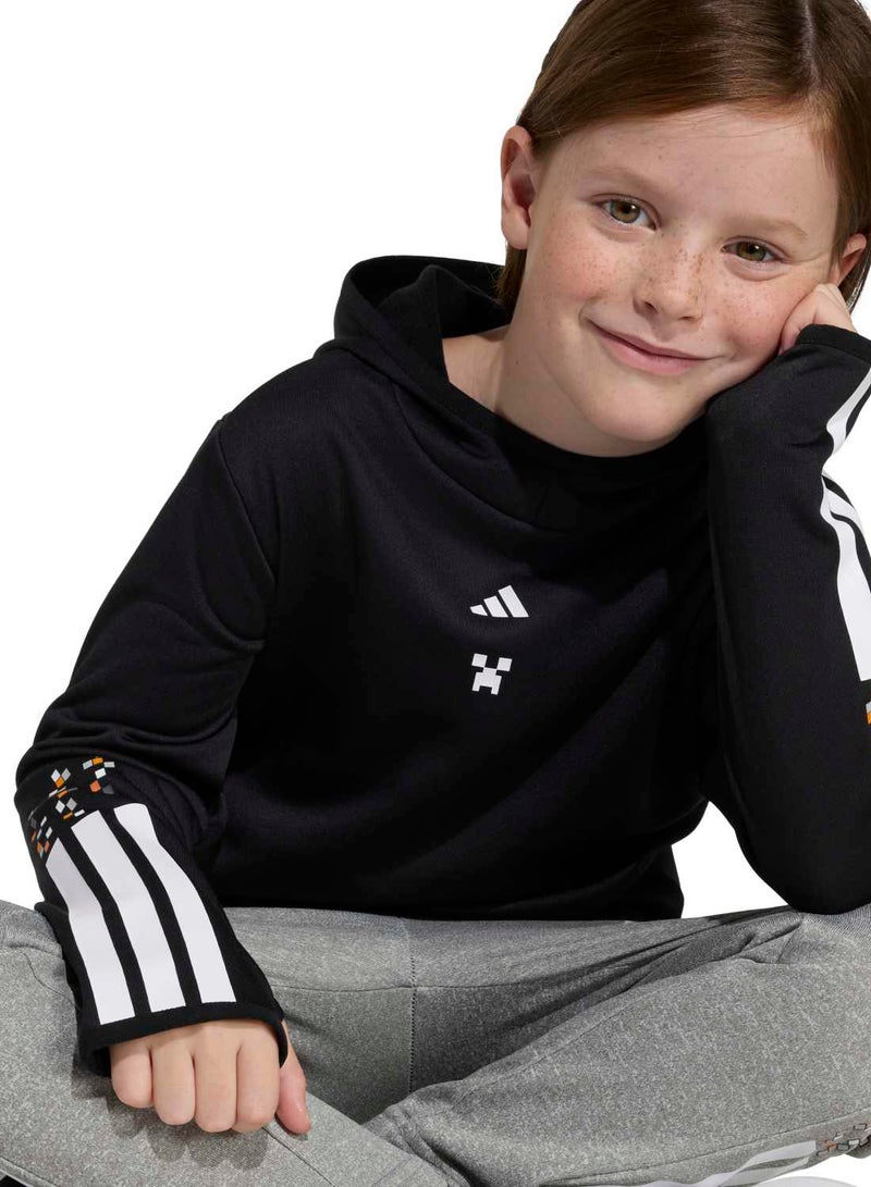 Adidas Minecraft Training 3 Stripes Hoodie - Image 4