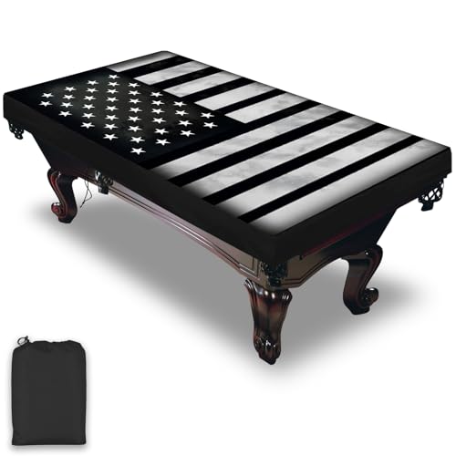 BUAEL Pool Table Cover Waterproof Dustproof OutdoorIndoor Pool Table AccessoriesBilliards Accessories Polyester Taffeta Cloth Table 7ft - Image 1