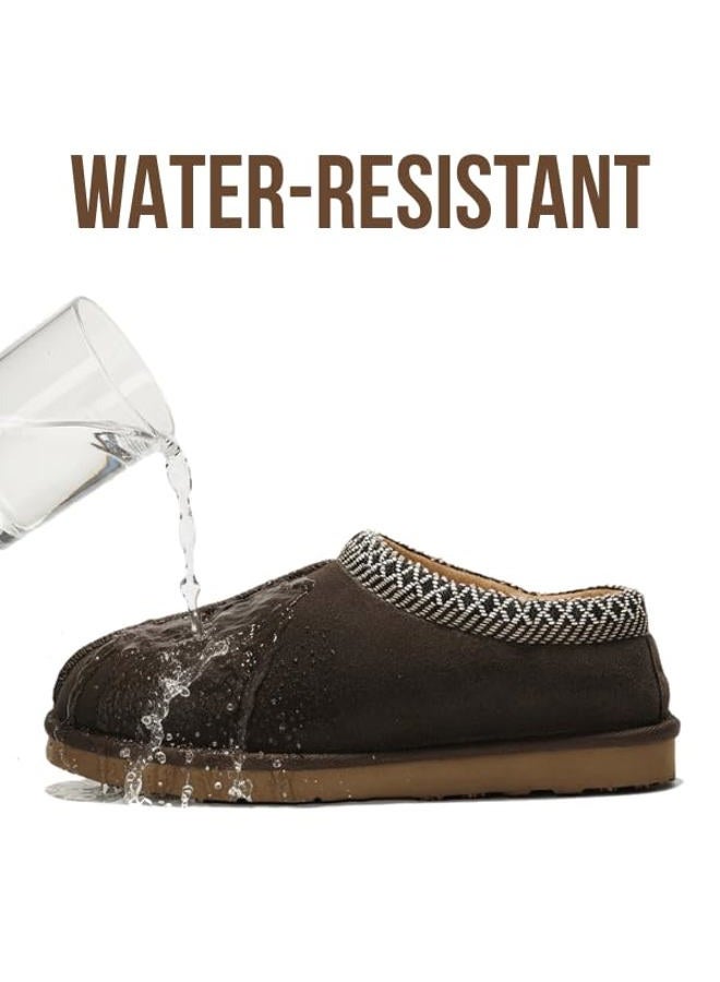 Project Cloud Australian Sheepskin Mens Slippers - Memory Foam House Slippers for Men Indoor & Outdoor, Non-Slip Men Footwear & Men House Slippers Furry House Shoes (Relaxation, Choc, 8.5) Chocolate - Image 5