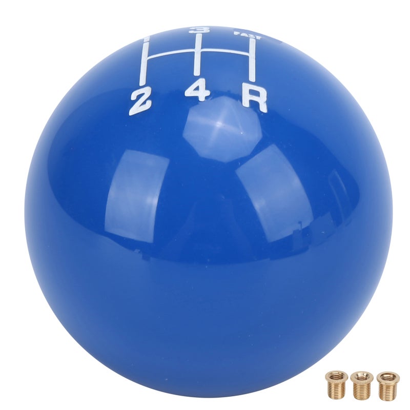 M12x1.25 Gear Shift Knob Head 5Speed WearResistant with 3 Adapter Universal Automobile Accessory(Blue ) - Image 1