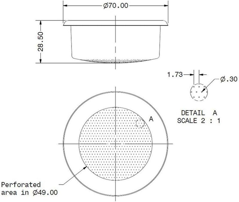 IMS Competition E-61 Precision Filter Ridgeless Basket 18/22 g - B70 2TC H28.5 E by - Image 3