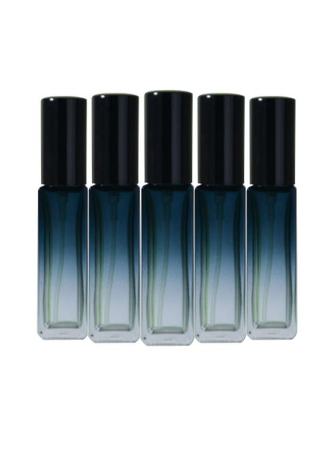 Oasisgalore 5Pcs Perfume Glass Sprayer Bottle Set Mini Refillable Perfume Atomizer Portable for Travel Home Gift 10ML/0.35OZ