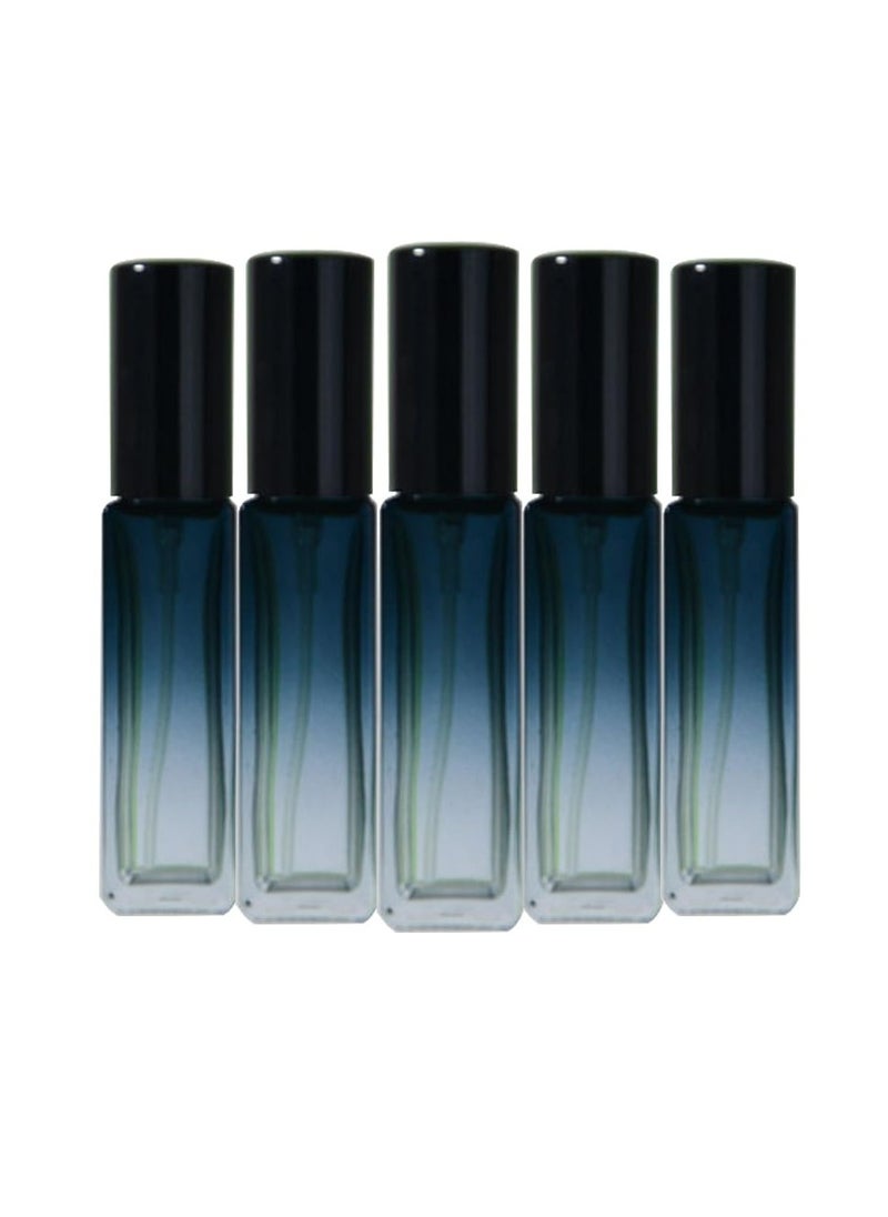 Oasisgalore - Oasisgalore 5Pcs Perfume Glass Sprayer Bottle Set Mini Refillable Perfume Atomizer Portable for Travel Home Gift 10ML/0.35OZ - Image 1