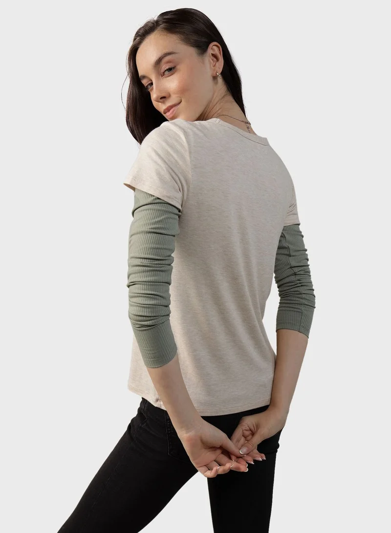 American Eagle Essential Crew Neck Short Sleeve  T-Shirt