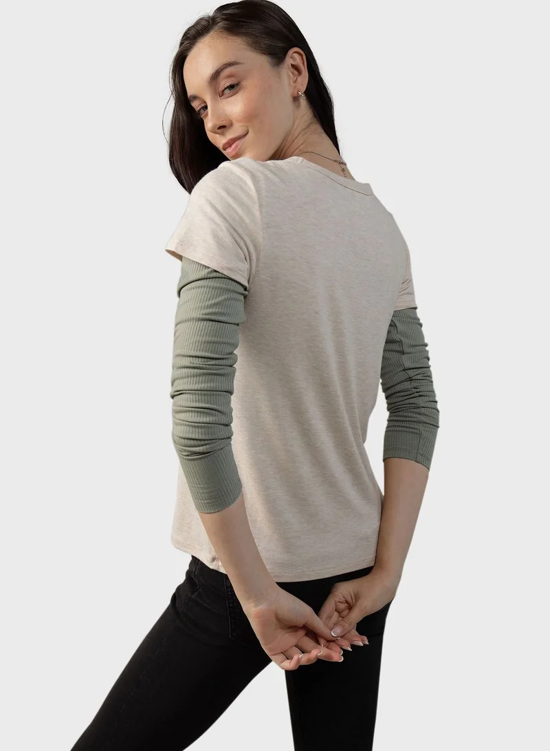 American Eagle Essential Crew Neck Short Sleeve  T-Shirt