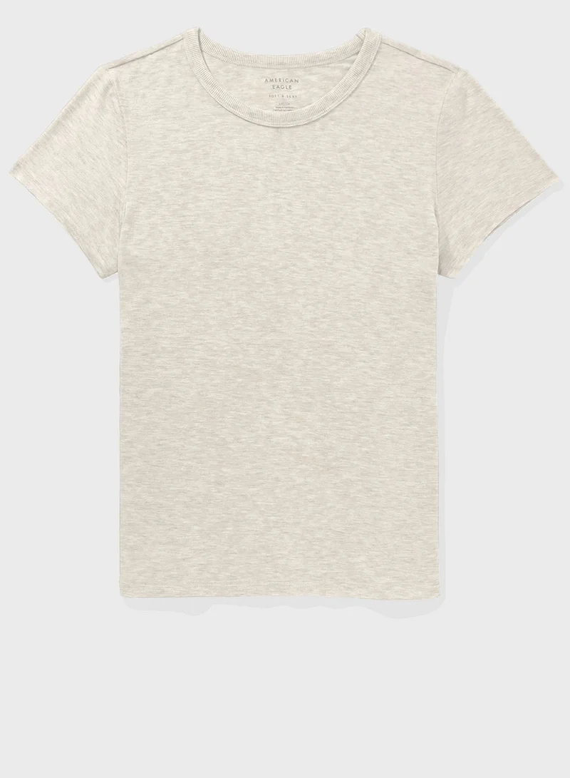 American Eagle Essential Crew Neck Short Sleeve  T-Shirt