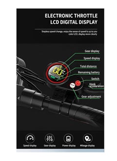 Generic 48V Electric Scooter for Adults | 350W Brushless Motor, Foldable Design with Key Display, Bluetooth, & Suspension | 10" Wheels, 3-Speed Modes, and Removable Seat for Commuting & Urban Travel  - Image 5