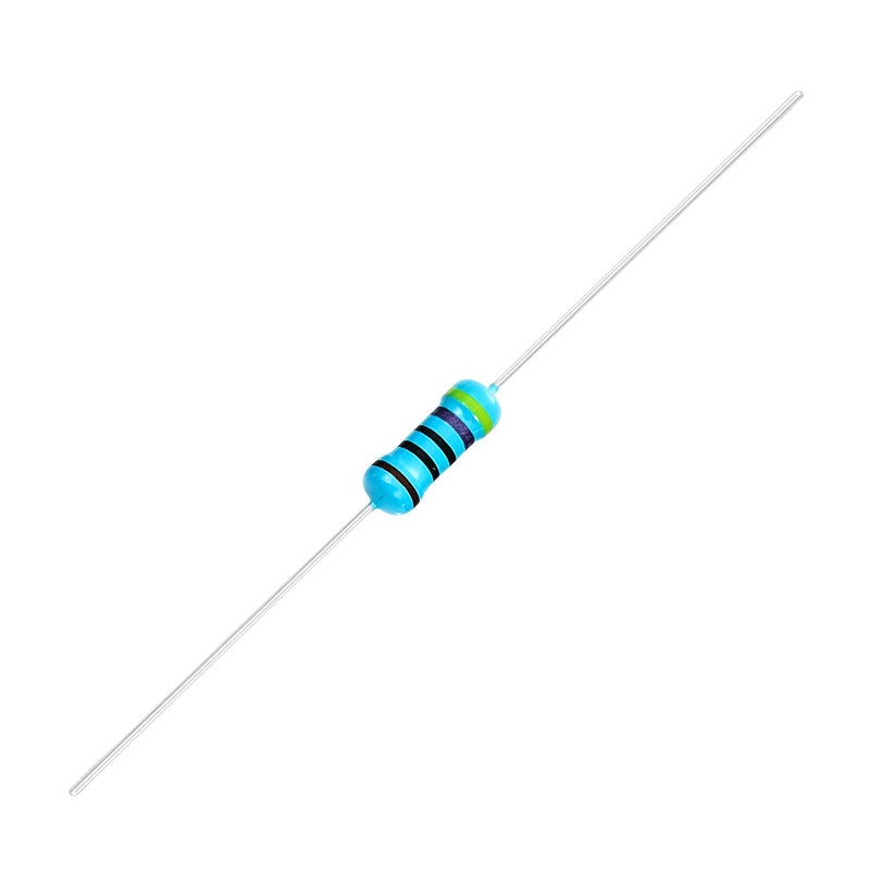 CHANZON 100pcs 1/2W (0.5W) 470 Ω ohm Metal Film Fixed Resistor 0.01 ±1% Tolerance 470R MF Through Hole Resistors Current Limiting Rohs Certificated - Image 2