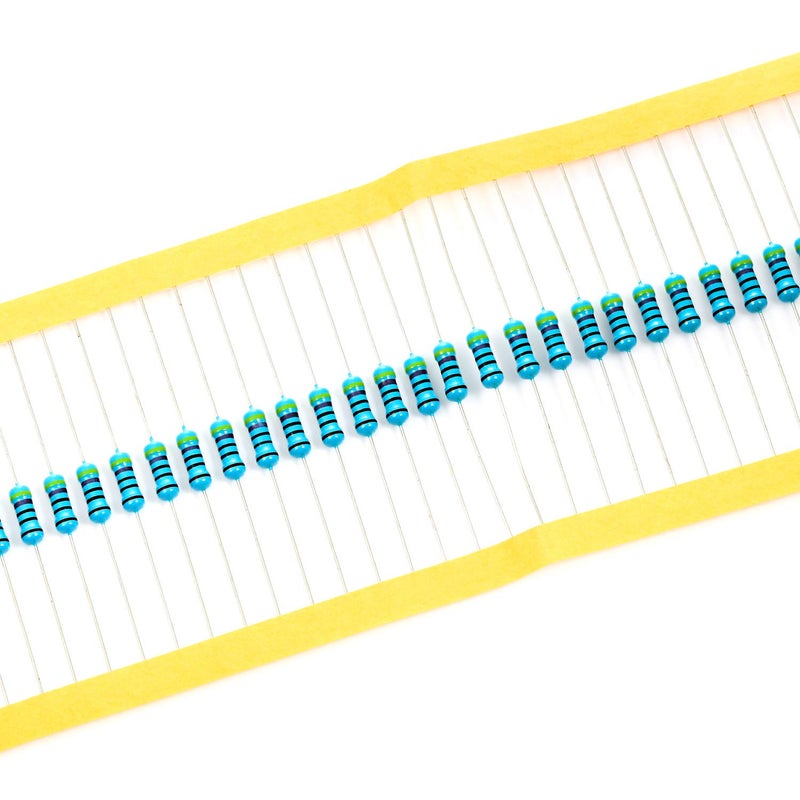 CHANZON 100pcs 1/2W (0.5W) 470 Ω ohm Metal Film Fixed Resistor 0.01 ±1% Tolerance 470R MF Through Hole Resistors Current Limiting Rohs Certificated - Image 4