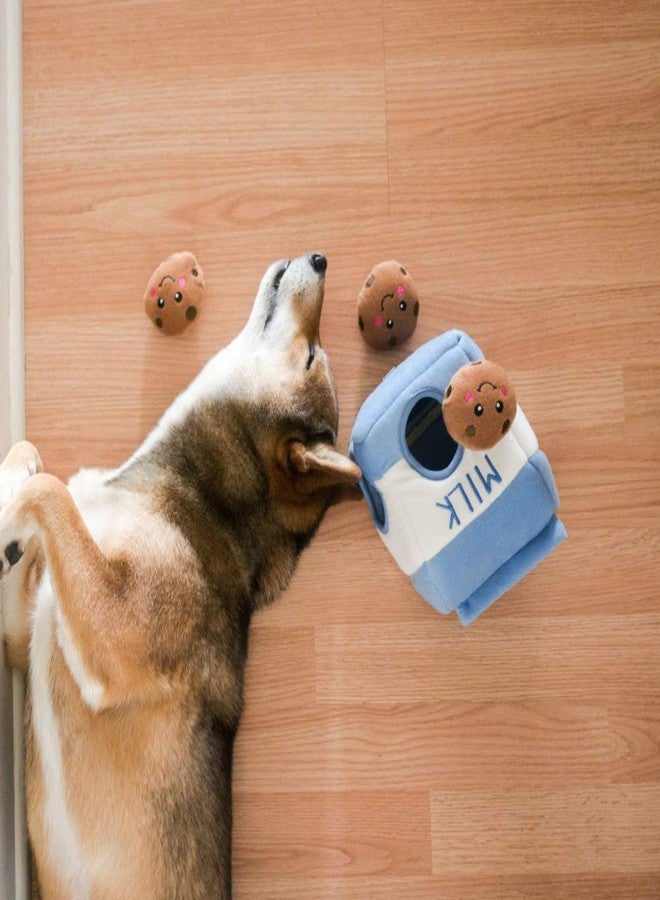 ZippyPaws Burrow Replacement Miniz - Interactive Dog & Puppy Toys for Boredom, Stimulating Pet Products to Keep Them Busy, Plush Refills for Hide & Seek Puzzle, Squeaky Toy for Enrichment - Cookies - Image 3