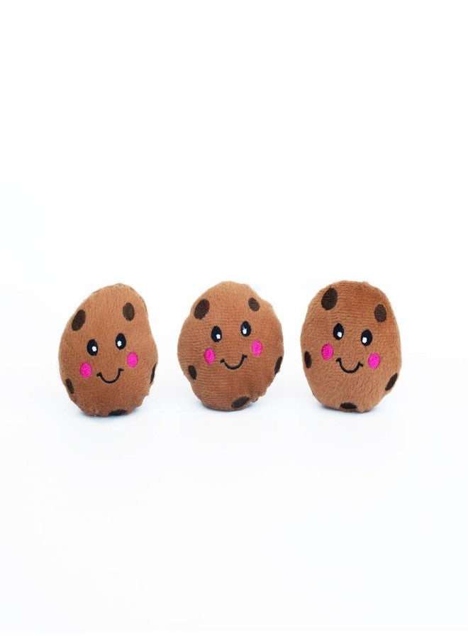 ZippyPaws Burrow Replacement Miniz - Interactive Dog & Puppy Toys for Boredom, Stimulating Pet Products to Keep Them Busy, Plush Refills for Hide & Seek Puzzle, Squeaky Toy for Enrichment - Cookies - Image 1