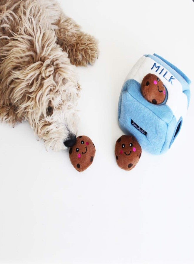 ZippyPaws Burrow Replacement Miniz - Interactive Dog & Puppy Toys for Boredom, Stimulating Pet Products to Keep Them Busy, Plush Refills for Hide & Seek Puzzle, Squeaky Toy for Enrichment - Cookies - Image 2