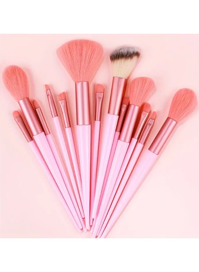 أوريتي 13 جهاز كمبيوتر شخصى مجموعة فرشاة المكياج ناعمة رقيق مستحضرات التجميل المهنية الأساس مسحوق ظلال العيون كابوكي مزج فرشاة المكياج أداة التجميل-وردي - Image 1