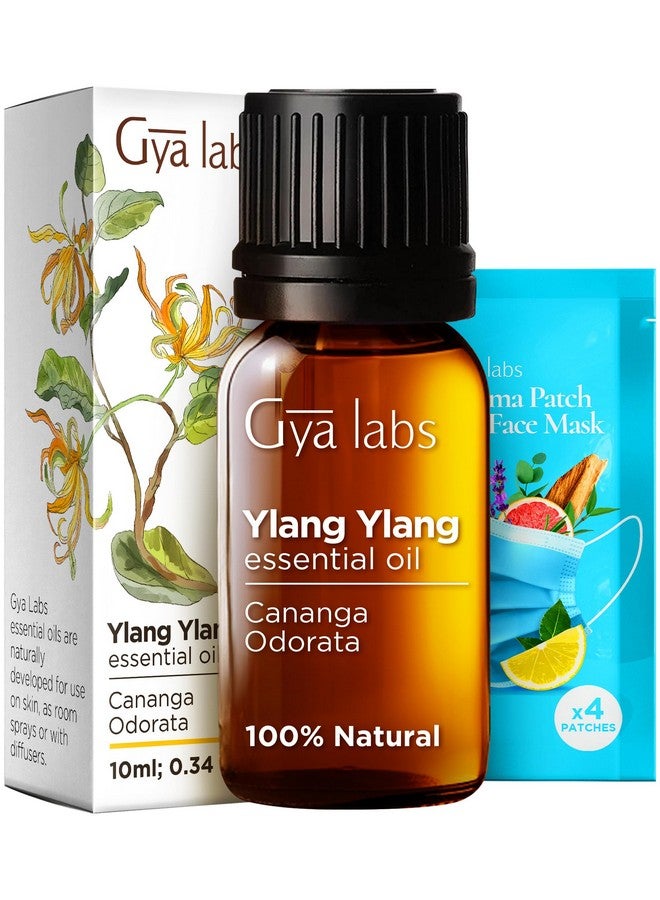 gya labs Gya Labs Ylang-Ylang Essential Oil for Diffuser - Natural Ylang Ylang Essential Oil for Skin - Ylang Ylang Oil for Hair Health Face Aromatherapy & Candle Making Scent (0.34 fl oz) - Image 1
