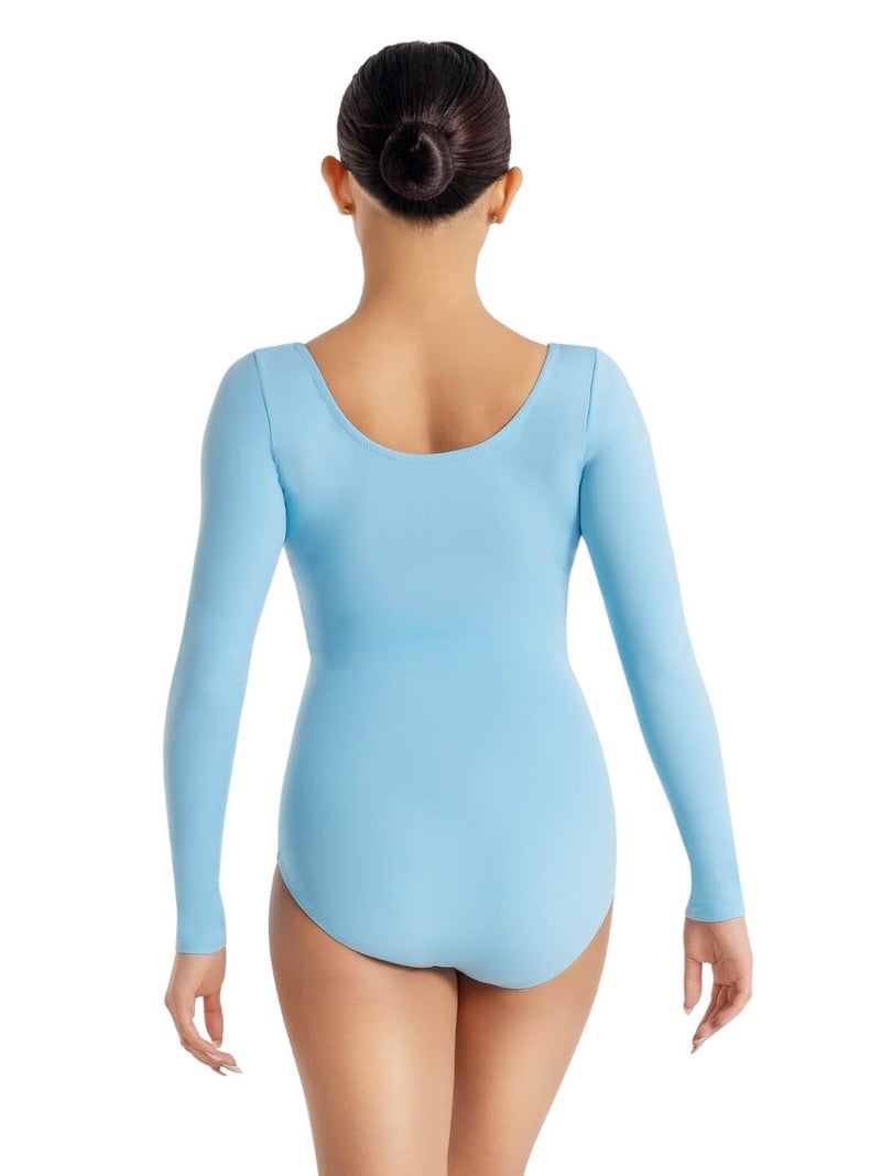 Capezio Women's Long Sleeve Leotard,Light Blue,Small - Image 3
