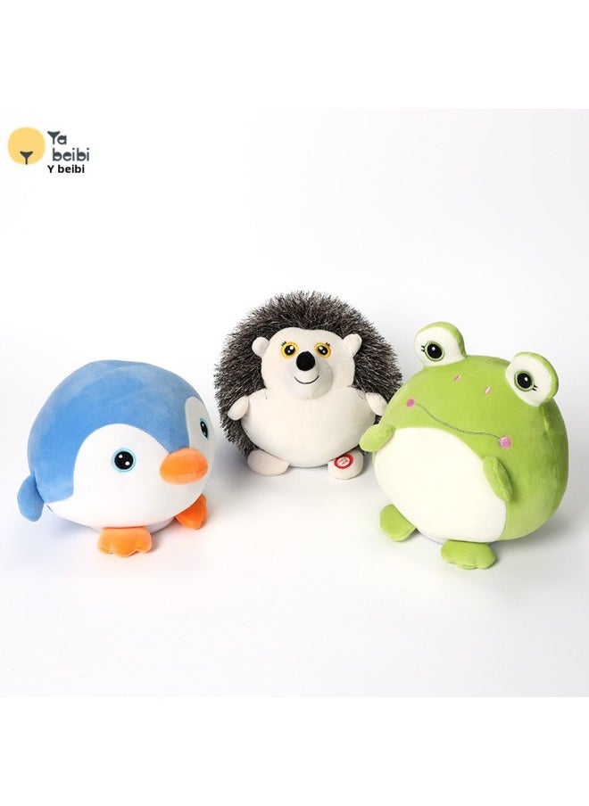 Electric Rotating Luminous Children Plush Toy Penguin Baby Flash Music Interactive Little Hedgehog Toys Available Wholesale-Color:JM-1901 Penguins-Specifications:[120 Music] Ordinary Battery  - Image 2