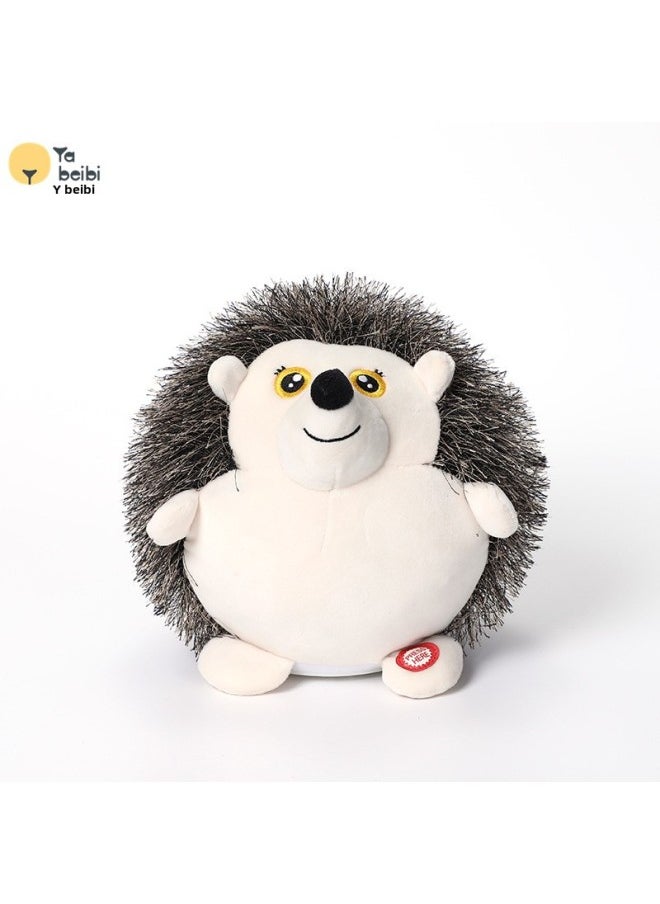 Electric Rotating Luminous Children Plush Toy Penguin Baby Flash Music Interactive Little Hedgehog Toys Available Wholesale-Color:JM-1901 Penguins-Specifications:[120 Music] Ordinary Battery  - Image 4