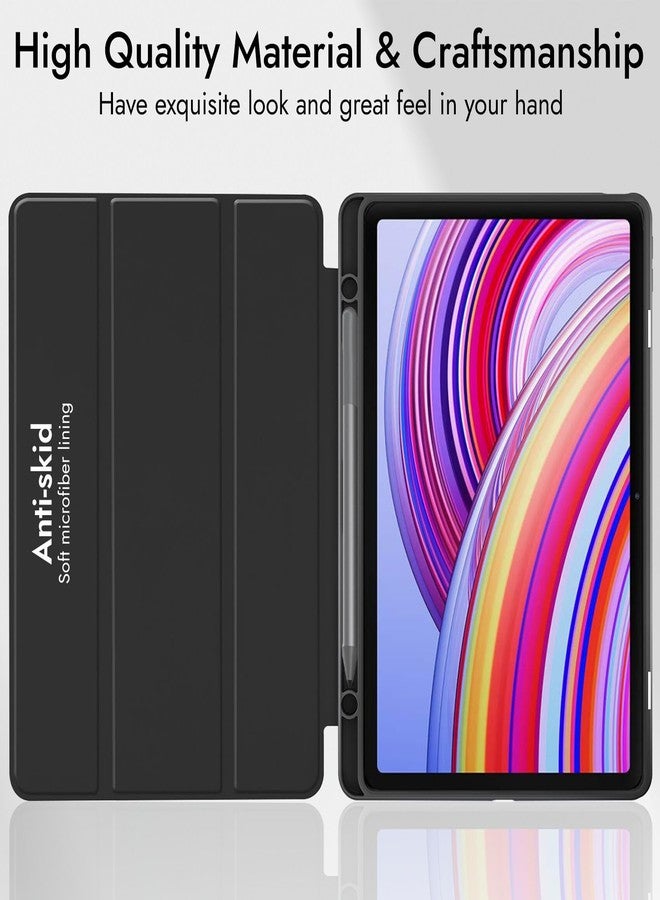Robustrion Cover for Redmi Pad Pro 12.1 Cover Case, Flip Cover with Pencil Holder for Redmi Pad Pro 5G Tablet 12.1 inch [ Auto Sleep Wake Support] - Black - Image 5