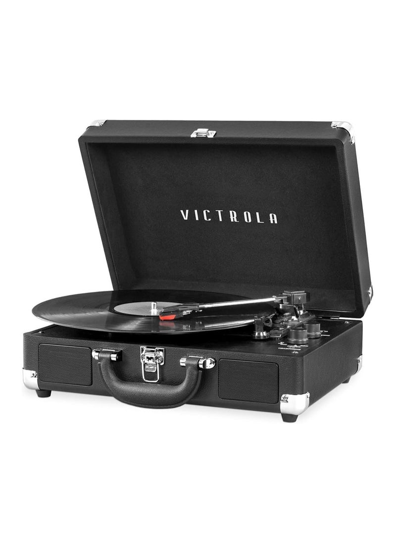 VICTROLA - Victrola Journey Vintage Bluetooth Suitcase Vinyl Record Player Portable 3-Speed LP Turntable with Built-in Stereo Speakers Aux-In RCA Out Elegant Color - Image 1