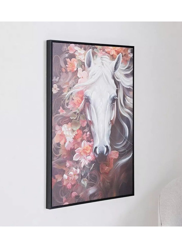 Home Box Ersel Horse Face Canvas Hand Painting - 50x70x2.5 cm - Image 2