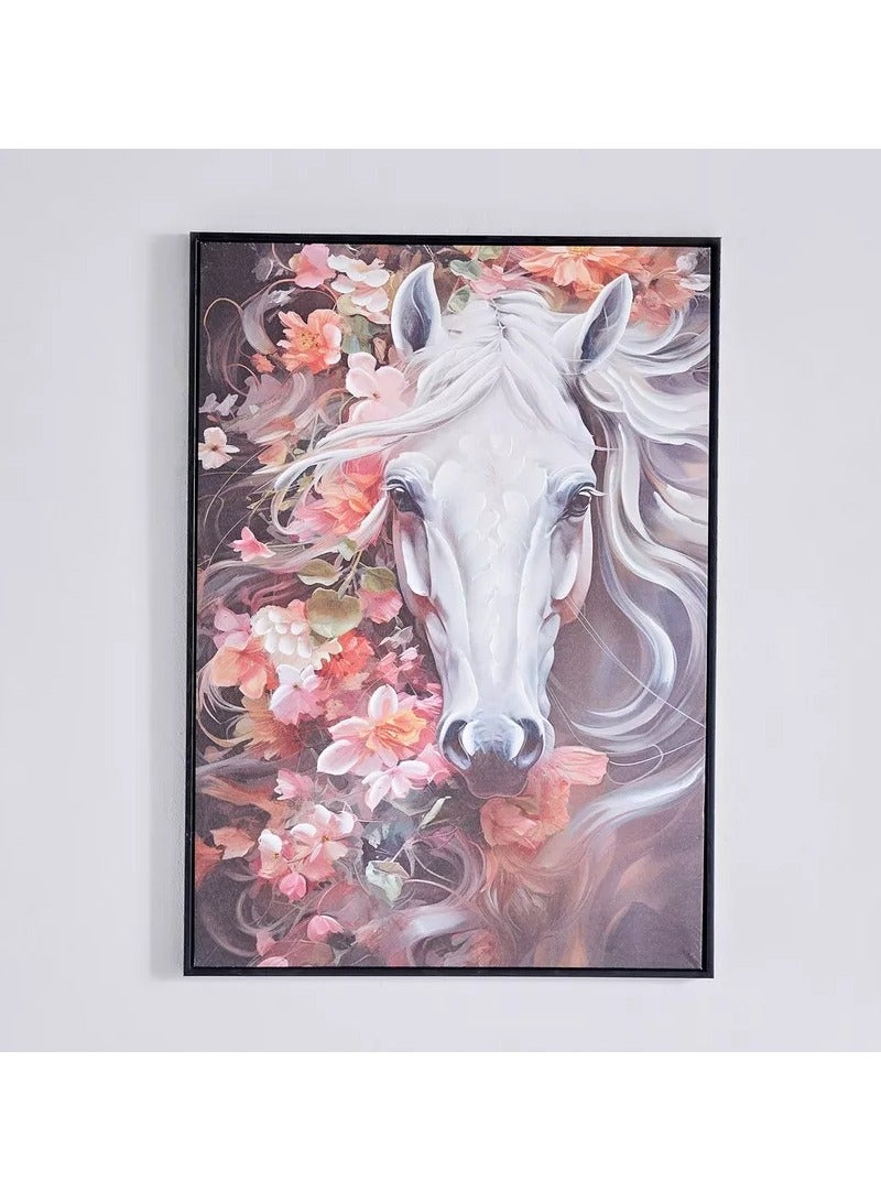 Home Box Ersel Horse Face Canvas Hand Painting - 50x70x2.5 cm - Image 3