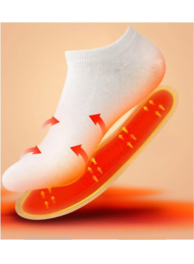 ماركة غير محددة وسادات تدفئة القدمين من sheful Hot Toe - 20 قطعة، وسادات تدفئة طبيعية طويلة الأمد تعمل بالهواء للاستخدام مرة واحدة للأحذية والأحذية الطويلة - بدون رائحة ومريحة للعمل في الهواء الطلق والأنشطة الرياضية مقاس 40-44  - Image 2